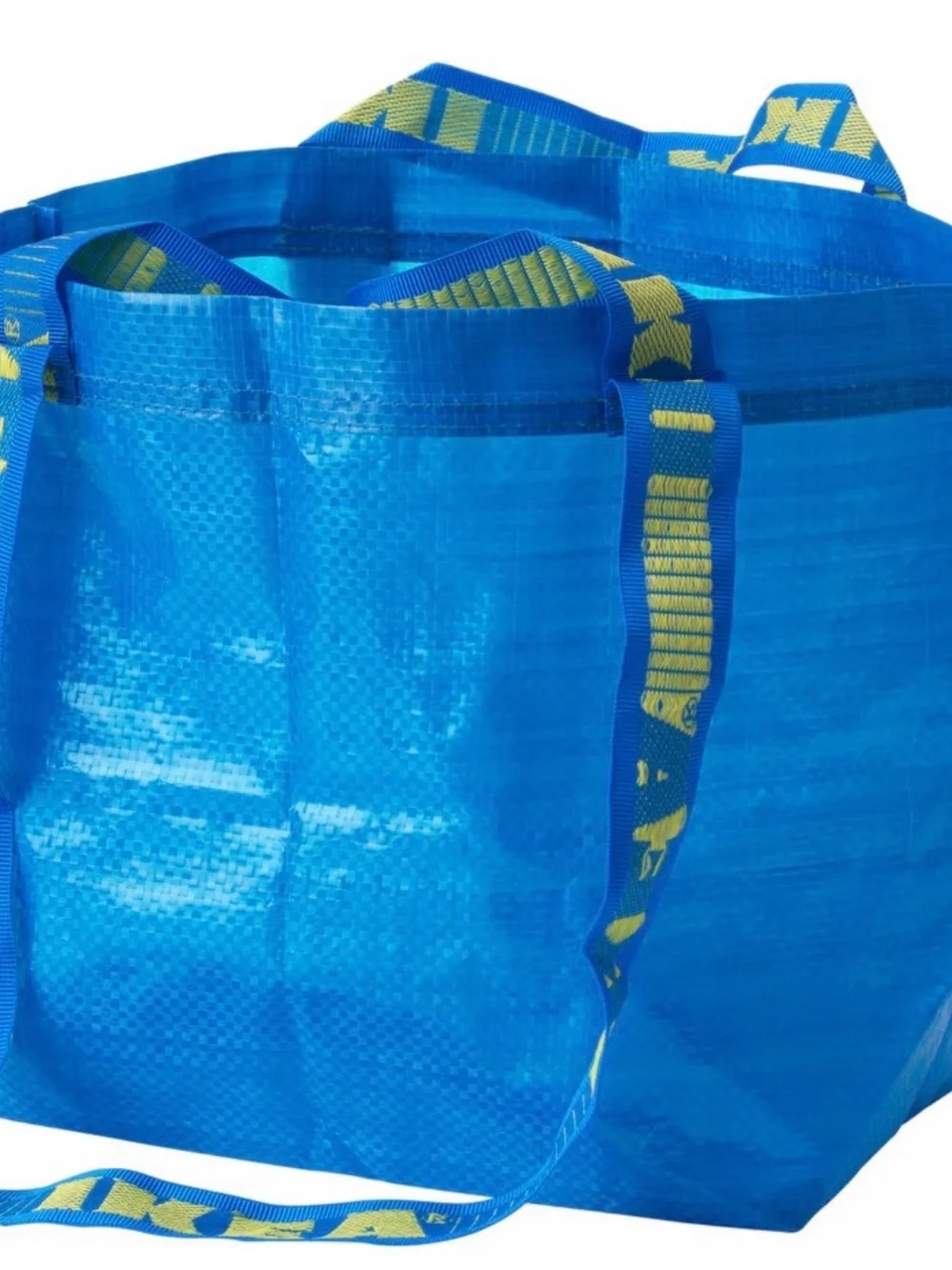 Set of 2 IKEA small Brattby Blue Reusable Tote Bag
